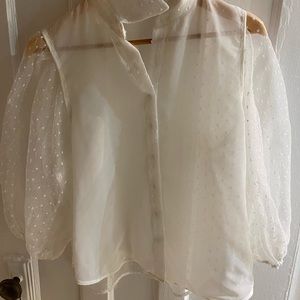Zara tulle shirt